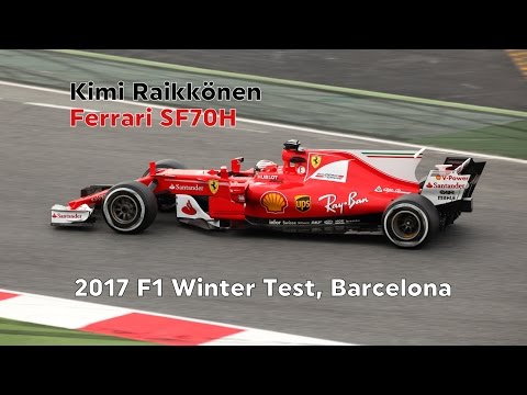 Kimi Raikkönen Ferrari SF70H - 2017 F1 pre-season test, Barcelona | FullHD 1080p video