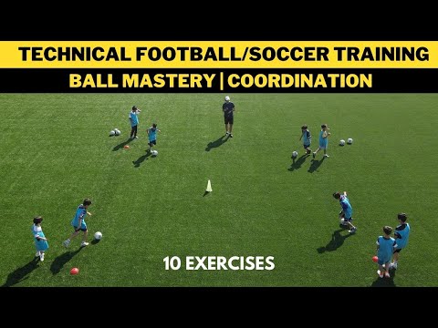Technical Football/Soccer Training | Ball Mastery  | Coordination | 10 Exercises
