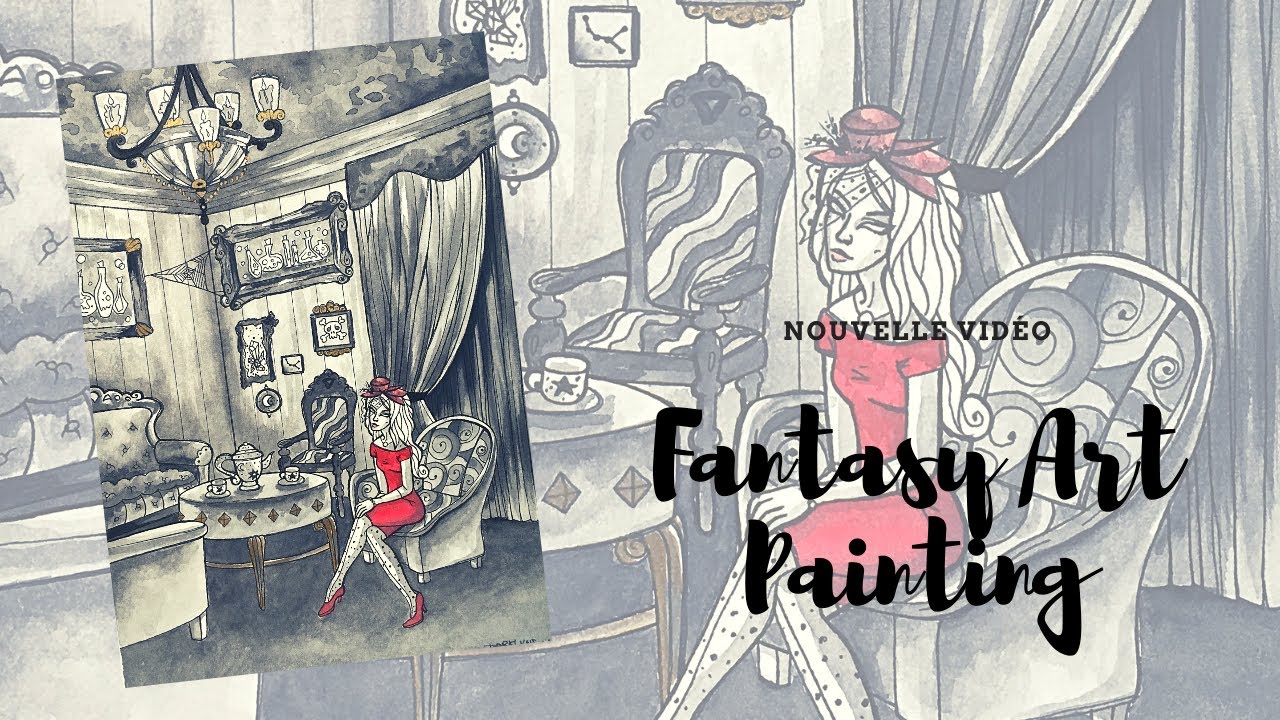 Watch Aquarelle Noir Et Blanc Now Ink : comment peindre un décor noir et blanc à l'aquarelle