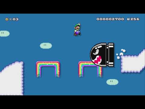 Rainbow Run by Lugigi - Super Mario Maker 2 - No Commentary 1bu