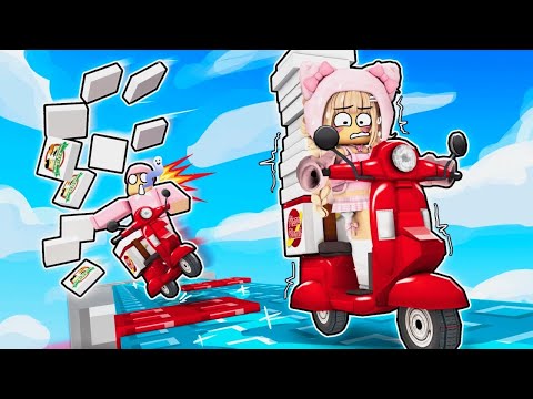 OUR FIRST DAY WORKING AS PIZZA DELIVERY.. DON'T BE GREEDY‼️🤣 | Roblox Indonesia