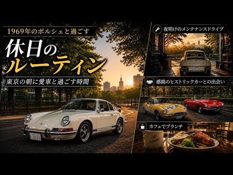 クラシックなポルシェと過ごす休日のルーティン!!