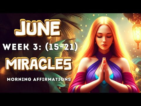 JUNE 2025 Miracles ✨ | 3rd week (15-21) | Powerful Morning Affirmations to Start Your Day!