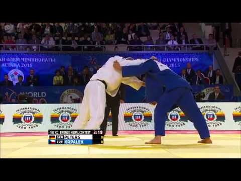 Dimitri Peters vs Lukas Krpalek World Judo Championships 2015 - Astana