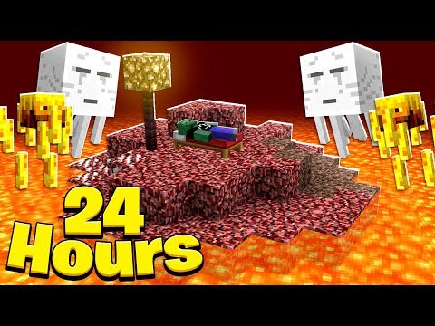 AA12 - Spending 24 Hours In The Nether Dimension In Minecraft (Realms SMP EP44)