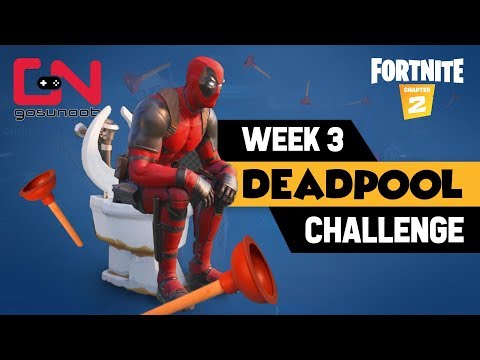 Fortnite Deadpool Destroy Toilets & Find Toilet Plunger - Locations - Deadpool Week 3 Challenge