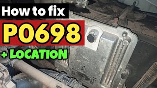 Meaning of OBD p0698