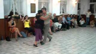 JORGE DISPARI Y MARIA LA TURCA DEMOSTRACION SEMINARIO TANGOMARATON 2011 SANTIAGO, CHILE