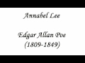 Annabel Lee by Edgar Allan Poe (read by Tom O'Bedlam)