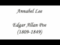 Annabel Lee by Edgar Allan Poe (read by Tom O ...