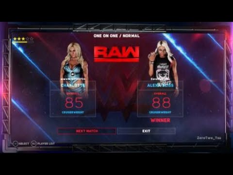 WWE 2K18 online AlexaBliss vs charlotte