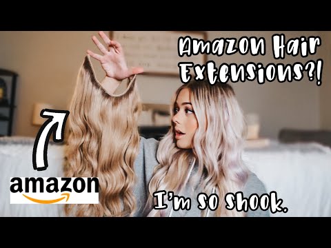 I Tried The Viral CHEAP AMAZON Halo Hair Extensions (Real Human Hair) & IM SHOOK.