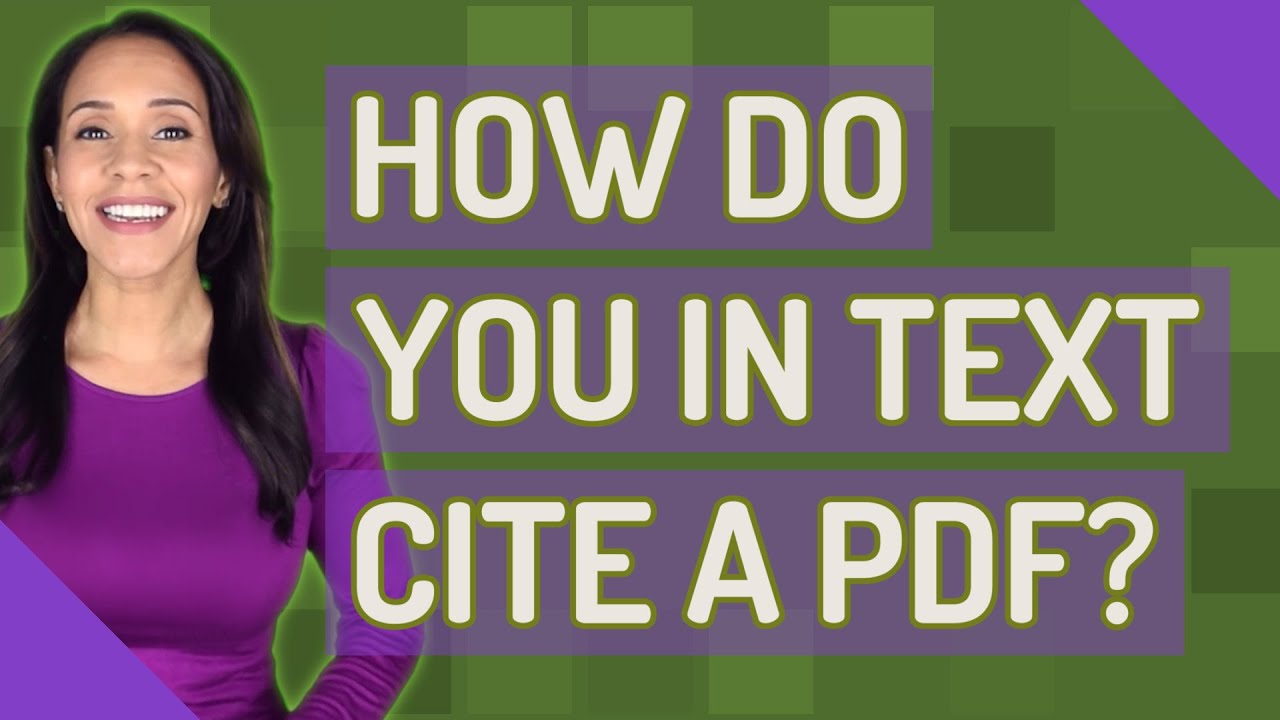 How do you in text cite a PDF?