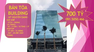 BÁN TÒA  BUILDING MT NGUYỄN OANH - Q.GÒ VẤP