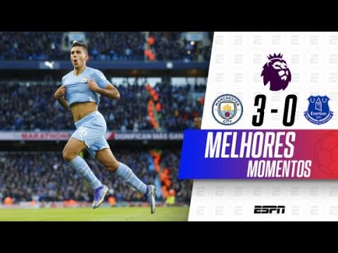 Gols e lances de Manchester City x Everton