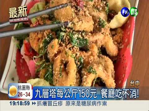 颱風狂掃 九層塔.香菜價格漲翻天