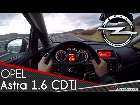 Opel Astra 1.6 CDTI POV Test Drive + Acceleration 0 - 160 km/h - EXCITING ENGINE