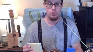 home made/econo foot percussion thingy for ukulele jams