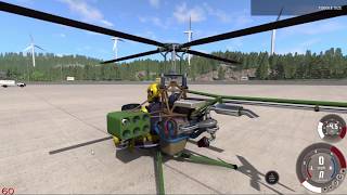 BeamNG.Drive DH Gnat missile test