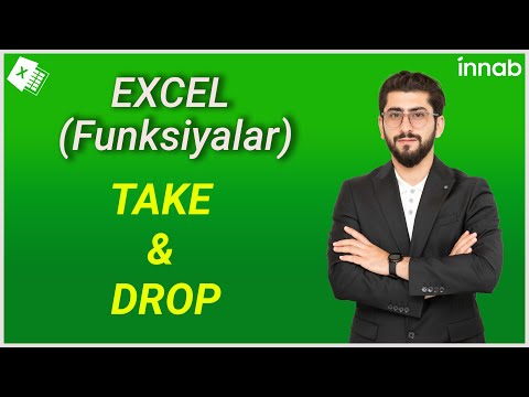 2022 Excel funksiyaları I TAKE AND DROP I INNAB #excelfunction #excelinlab #newexcelfunction