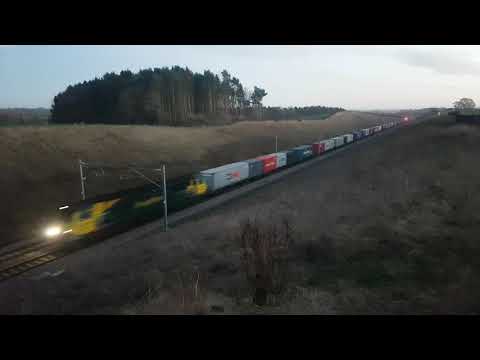 Class 70 70007 screams up Searchlight Lane bank WCML just after sunset 10th January 2020