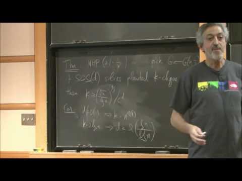 Sum-of-squares lower bounds for the planted clique problem - Avi Wigderson