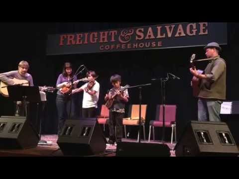 Teo and Miles with Sharon Gilchrist and Chad Manning, Manning Music 5/31/15