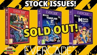 Evercade Stock Issues! Toaplan Arcade 3, Data East Arcade 2 & Metal Dragon Sold Out For Months!