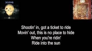Def Leppard - &quot;Ride Into The Sun&quot; | Lyrics | HQ Audio
