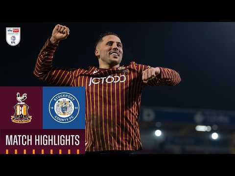 MATCH HIGHLIGHTS: Bradford City v Stockport County