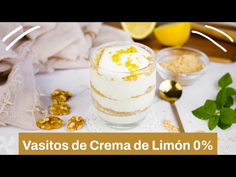 Vasitos de crema de limón desnatados 0%