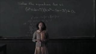 Hidden Figures - solving polynomials in factored form