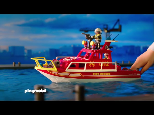 Vídeo relacionado con PLAYMOBIL City Action 70140 Rescate marítimo: Operativo de extinción de Incendios con Barco de Rescate, Juguetes para niños a partir de 4 años