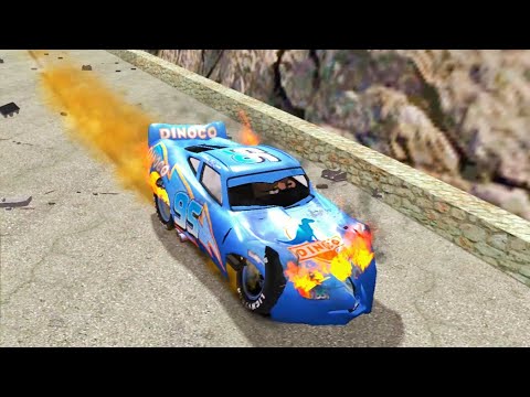 GTA IV Lightning McQueen Dinoco Crash Physics Ep. 6 GTA IV Car Crash Testing