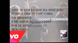 Todo Terminó-Abraham Mateo (letra)