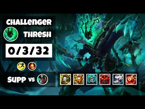 Thresh vs Karma EU Challenger SUPPORT (0/3/32) - v11.13