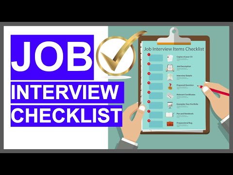 JOB INTERVIEW CHECKLIST! (11 Things you MUST SAY & DO to PASS any Interview!)