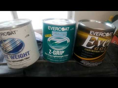 Plastic filler comparison evercoat over bare metal or primer