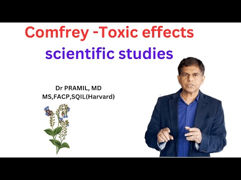 Comfrey and its Toxic effects -scientific studies  Dr Pramil, MD, MS, FACP