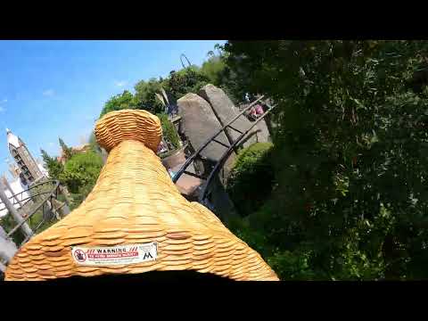 Onride: 'Flight of the hippogriff'🎢 4K/POV 2022 - Island of adventure