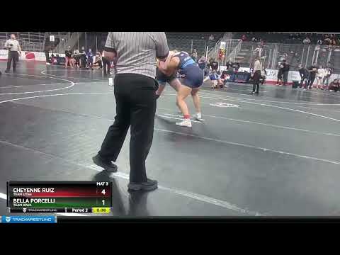 180 Lbs Semifinal - Cheyenne Ruiz, Team Utah Vs Bella Porcelli, Team Iowa F122