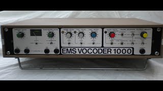 Video thumbnail for The EMS Vocoder 1000 IS The Cylon Vocoder by VoiceEncoder
