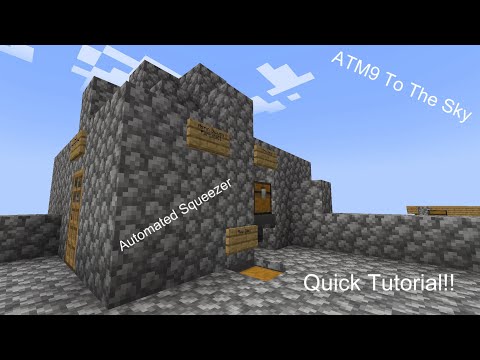 Automated Squeezer from Integrated Dynamics Tutorial - Minecraft ATM9 To The Sky
