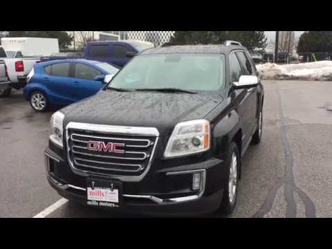 2017 GMC Terrain AWD SLT Heated Front Seats Sunroof Black Oshawa ON Stock #170592