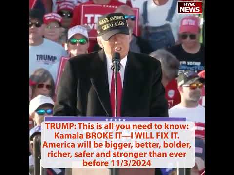 TRUMP: 2 days away, best jobs, biggest paychecks, Kamala BROKE IT—I WILL FIX IT, bigger, safer