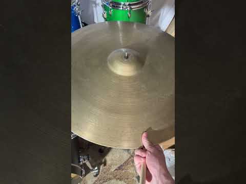 Zildjian 24" Large Block Stamp Vintage Ride Cymbal 1950s - 3,400g image 8