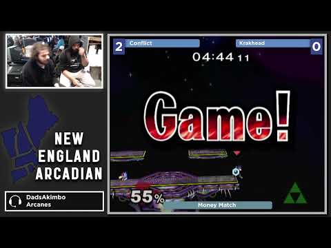 NE Melee Arcadian 11 - Conflict (Falco) vs. Krakhead (Ganondorf) - SSBM Money Match