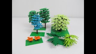 LEGO FOLIAGE TUTORIAL: 5 Simple (but elegant!) Plant/Tree Builds! (Come Build with Me!)