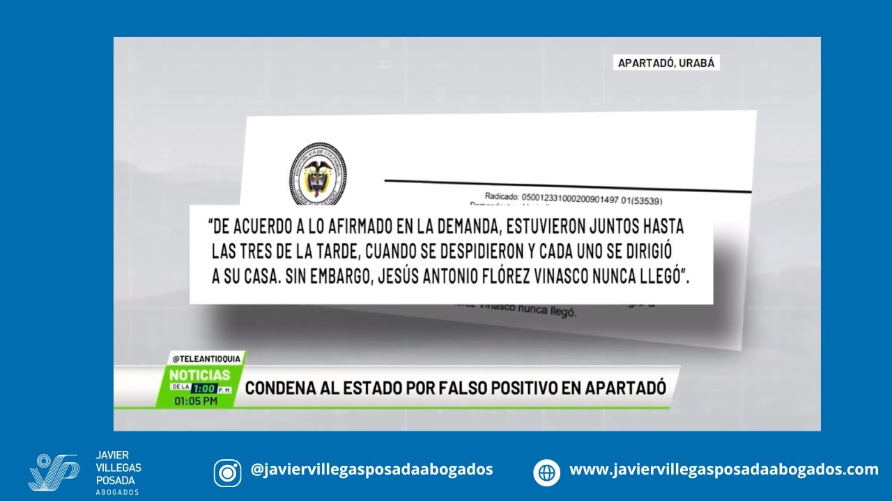 Condenan al Estado por falso positivo en Apartadó