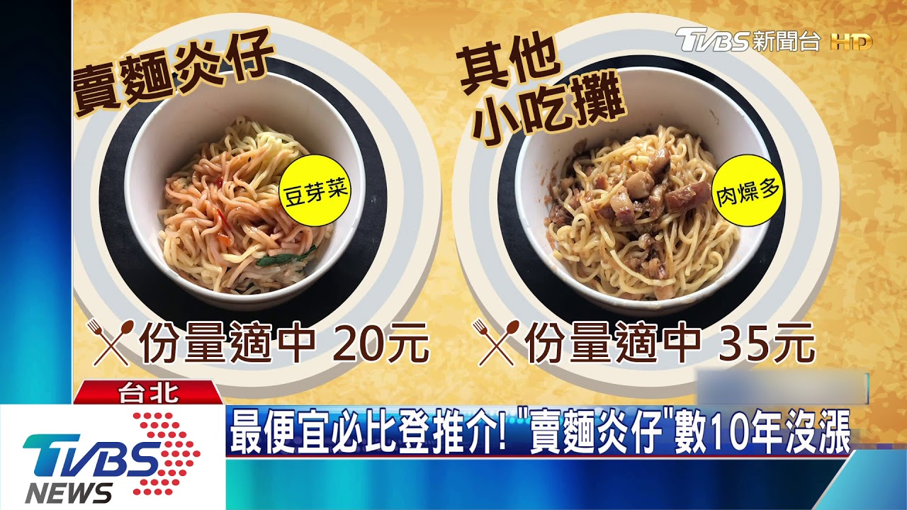 最便宜必比登推介! 「賣麵炎仔」數10年沒漲